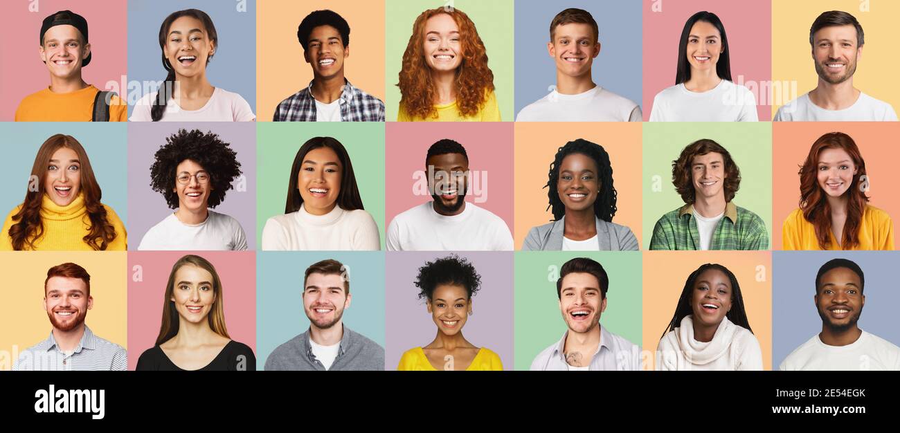 Men faces collage hi-res stock photography and images - Alamy