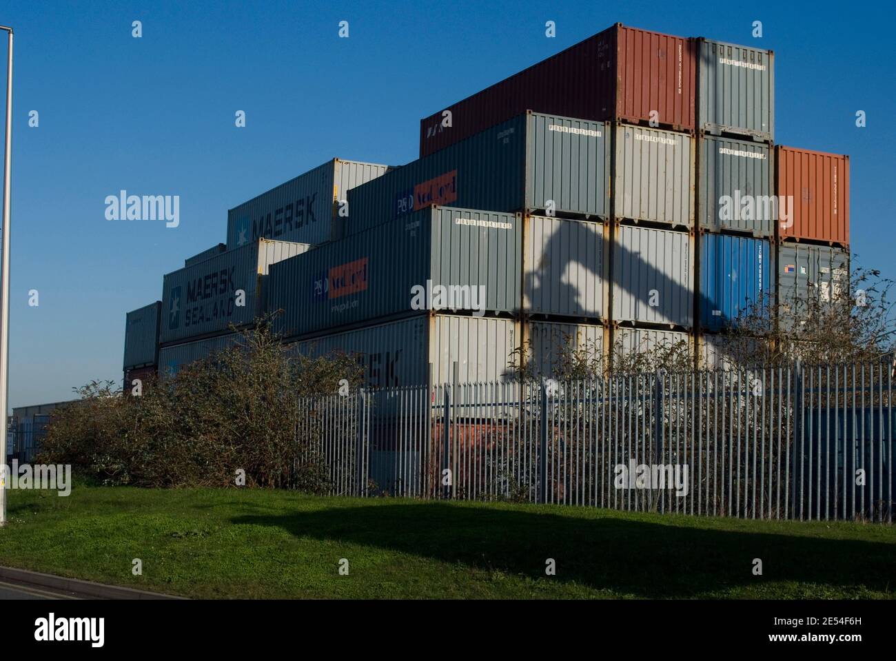 Container storage, Tilbury 0003 Stock Photo Alamy