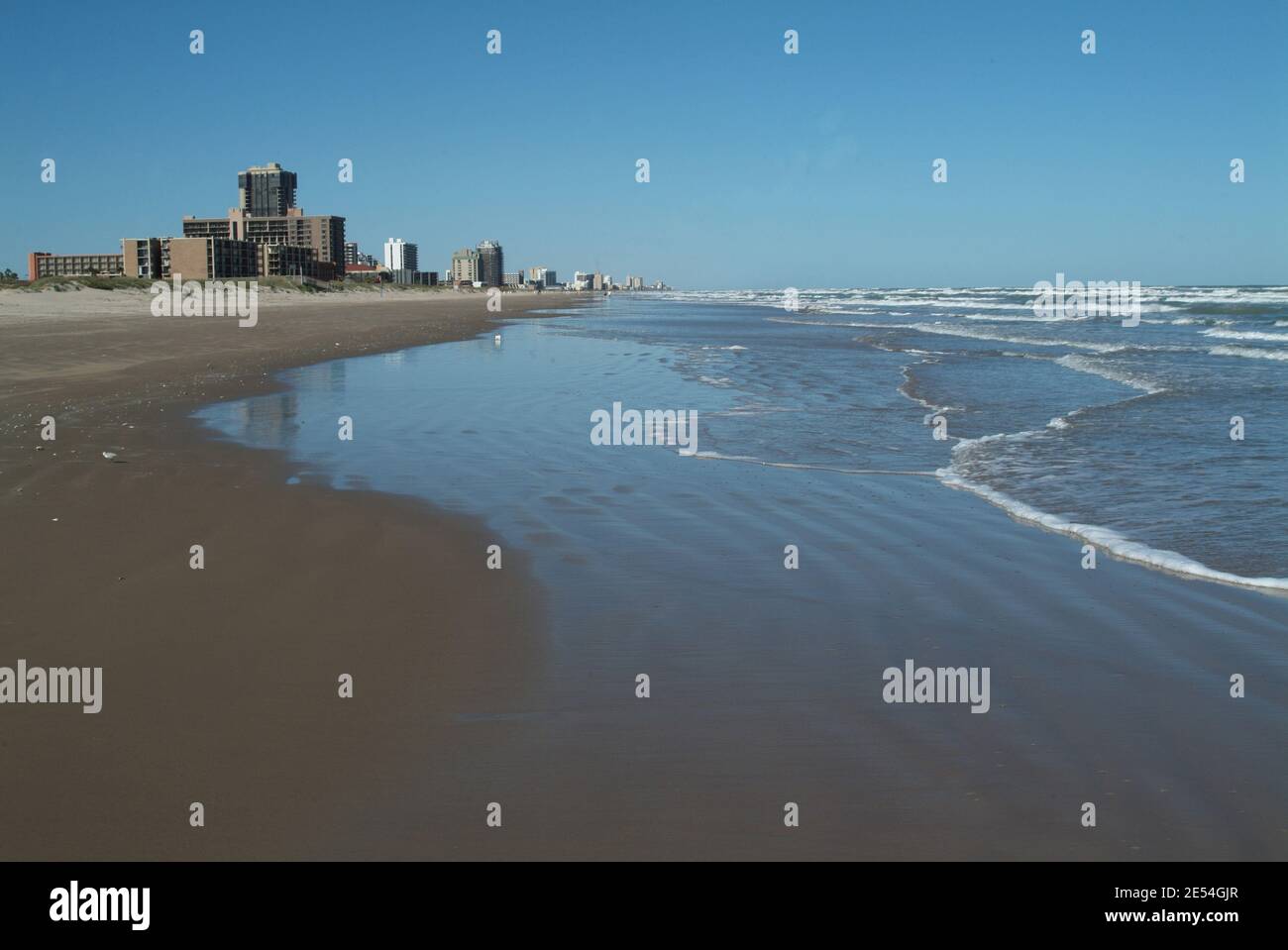 The beach and resort of South Padre Island, South Texas, USA NONE