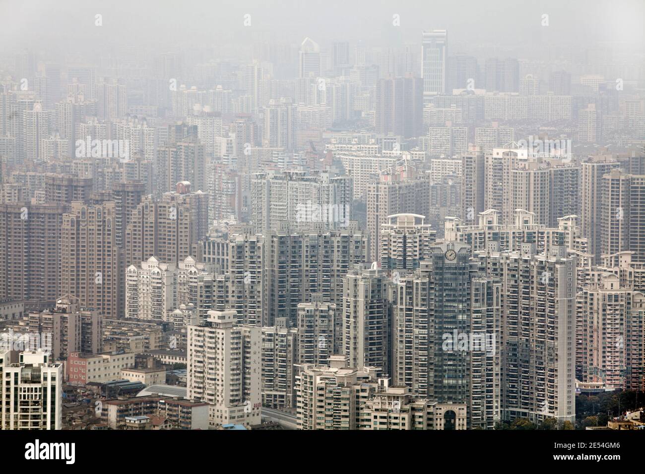 Shanghai city skyline aerial hi-res stock photography and images - Alamy