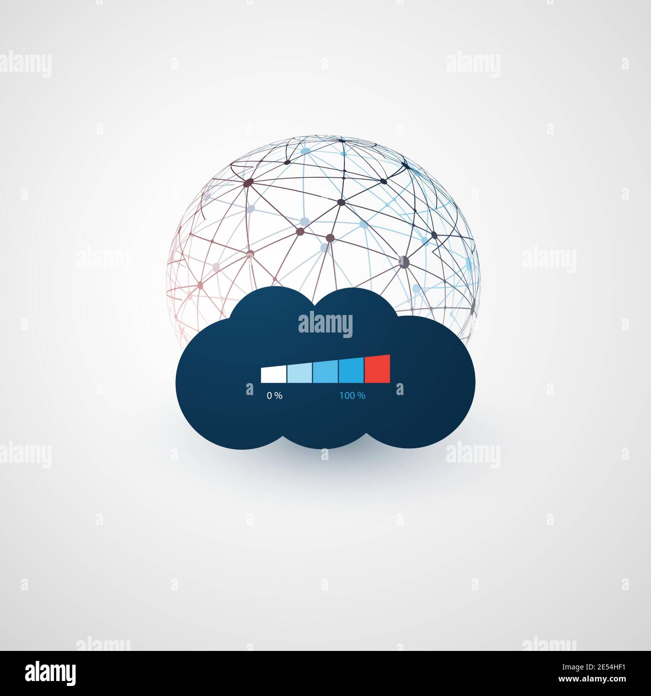 Cloud Computing Technology Design Concept Overloaded Digital Network