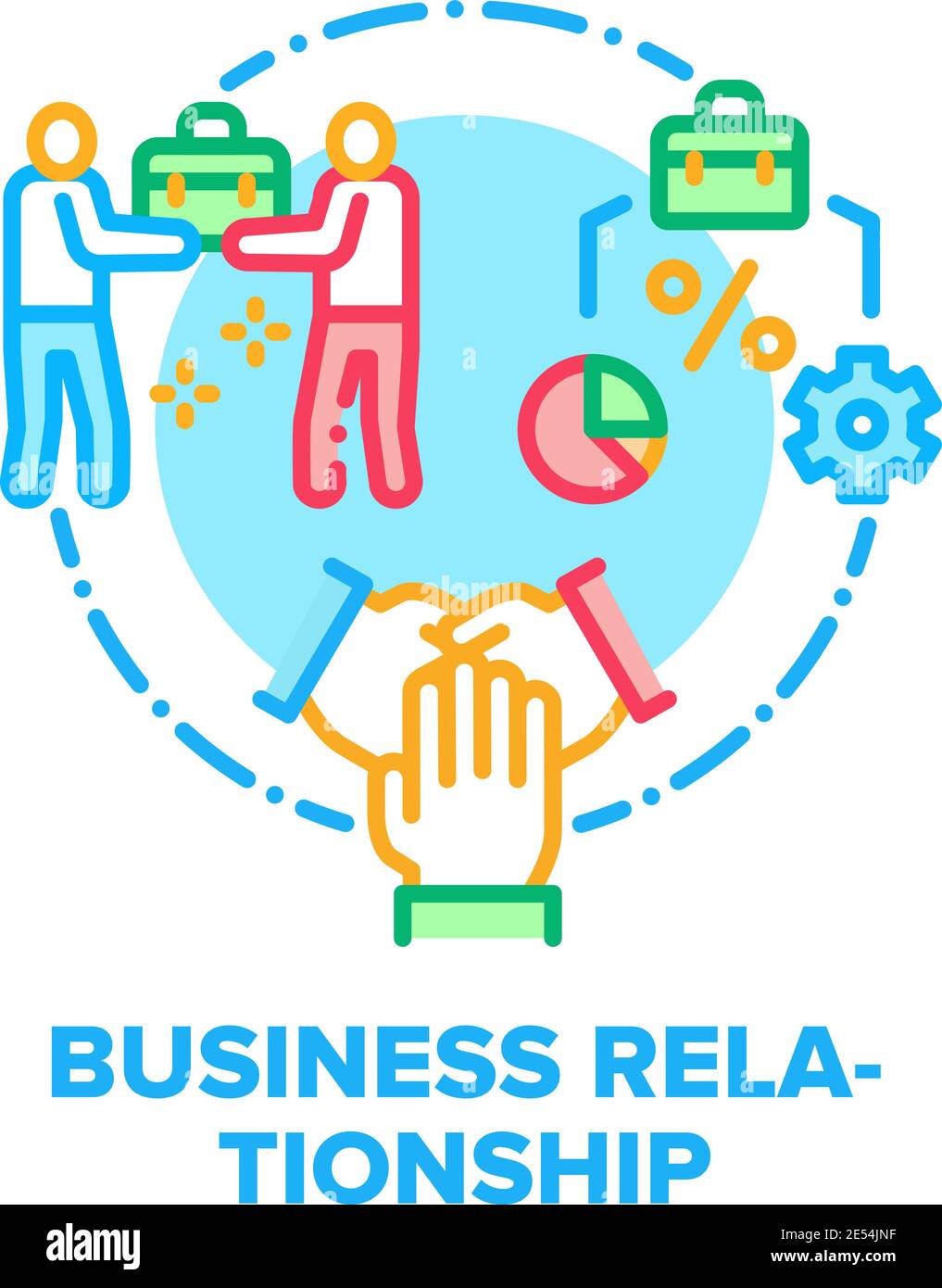 Business Relationship Team Vector Concept Color Stock Vector Image ...
