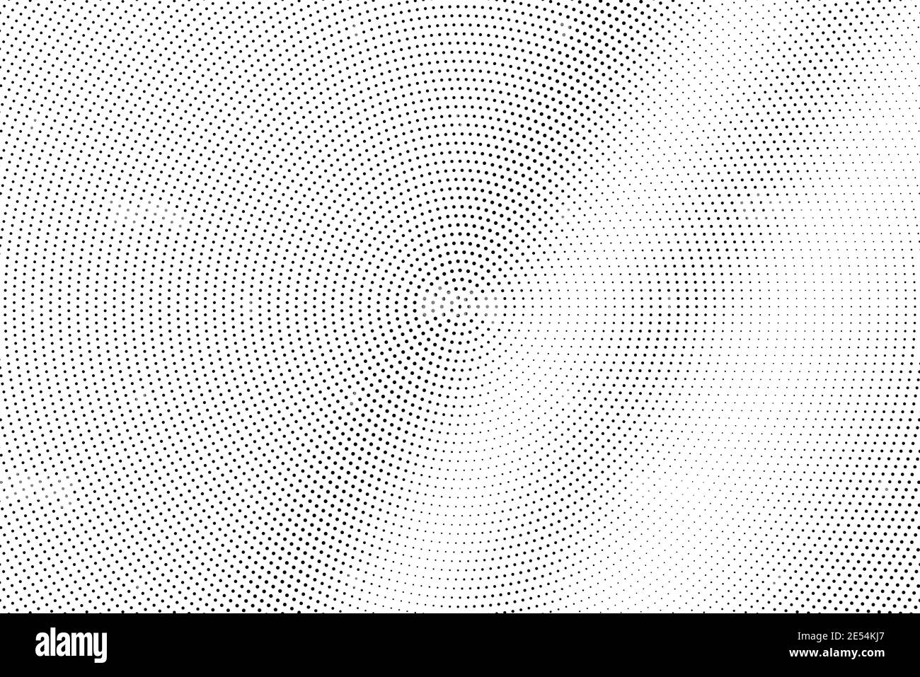 Black and white vector halftone. Subtle halftone digital texture. Faded dotted gradient. Comic effect overlay. Retro dot pattern on transparent back. Stock Vector