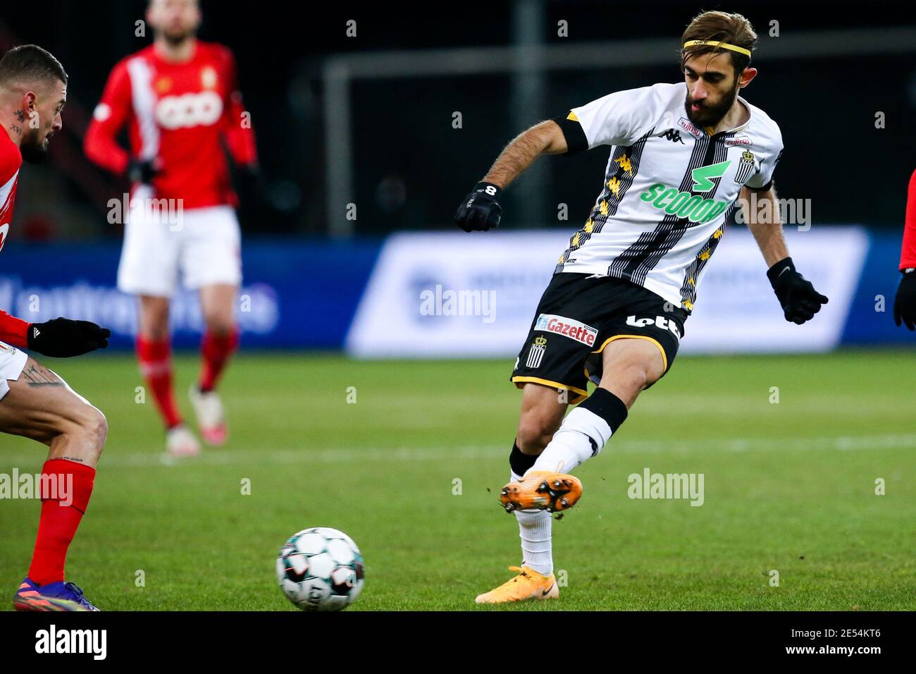 Liege Belgium January 24 Ali Gholizadeh Of Sporting Charleroi During The Pro League Match Between Standard Liege And Charleroi At Maurice Dufrasne Stock Photo Alamy