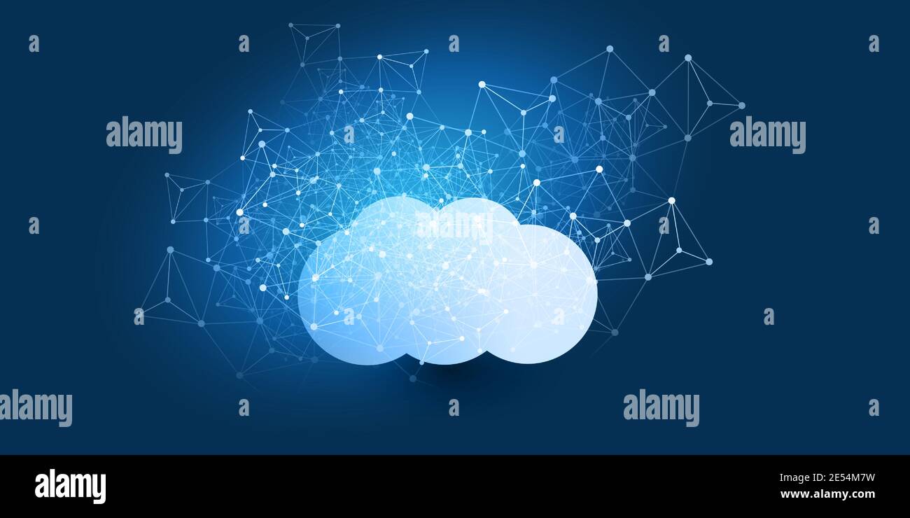 Cloud Computing Design Concept - Digital Connections, Technology ...