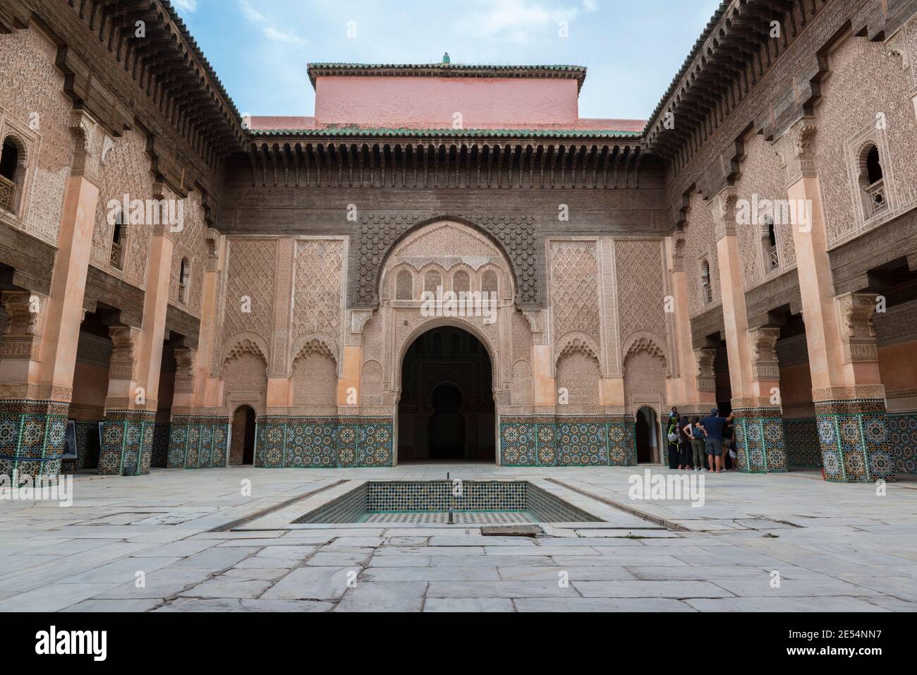 The main courtyard of the Ben Youssef Madrasa in Marrakesh, Morocco Stock  Photo - Alamy