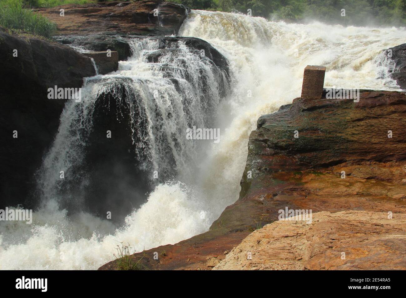 Murchison Falls on the Nile River in northern Uganda Stock Photo