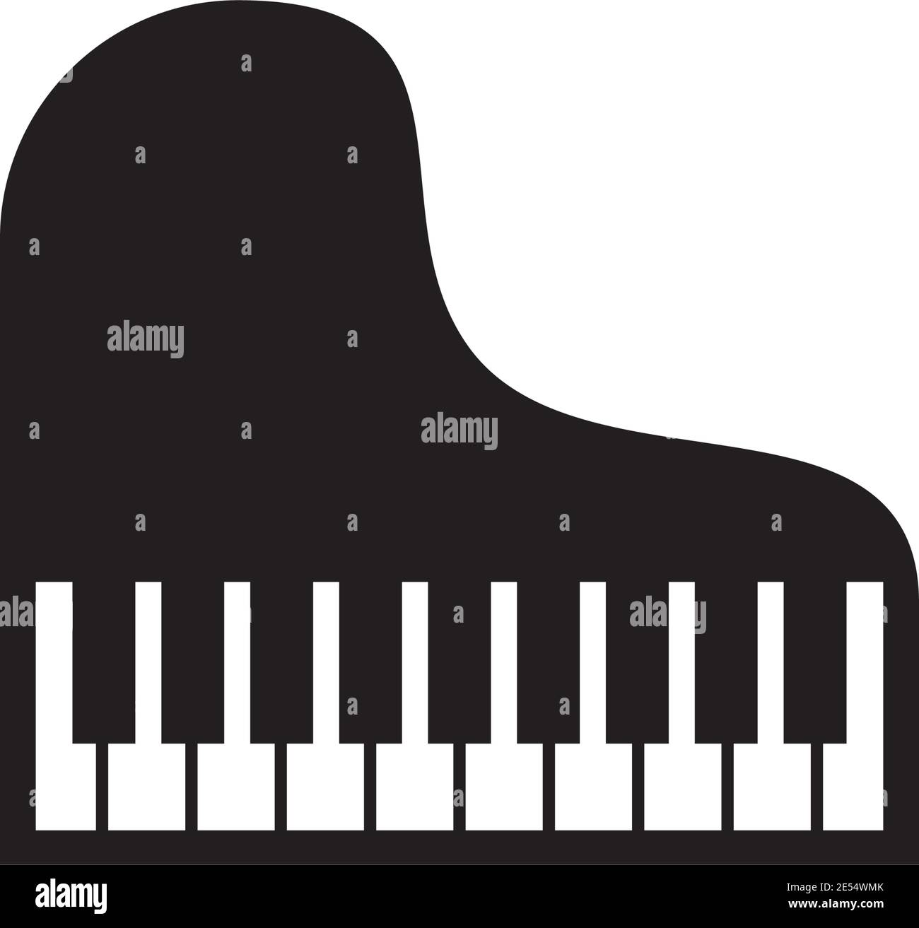 Piano keyboard logo design vector template Stock Vector Image & Art - Alamy