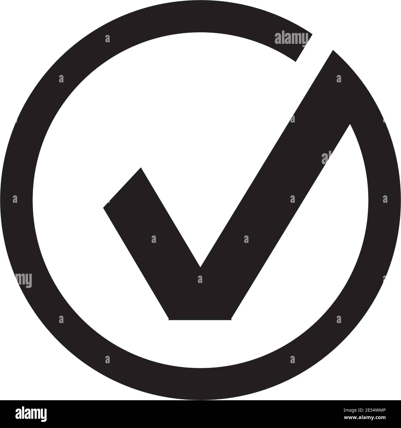 Check mark icon logo design inspiration vector template Stock Vector ...