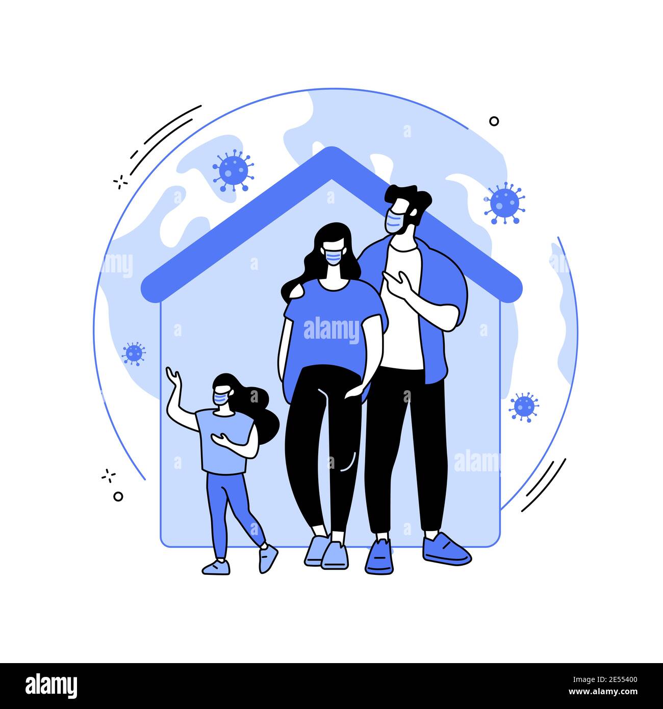 Quarantine abstract concept vector illustration Stock Vector Image ...