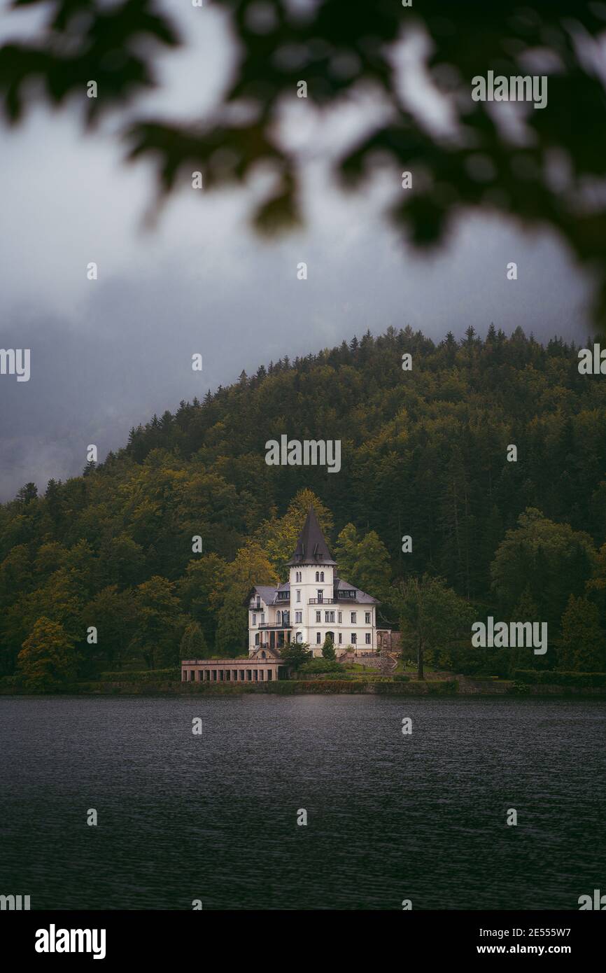 Fresh water lake in Austria. Stock Photo