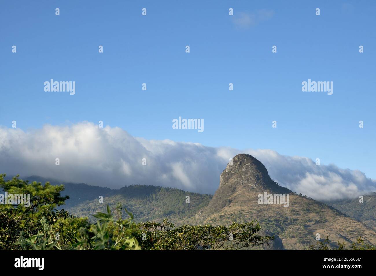 Central America: in the highlands on the border between Guatemala and Honduras. Stock Photo
