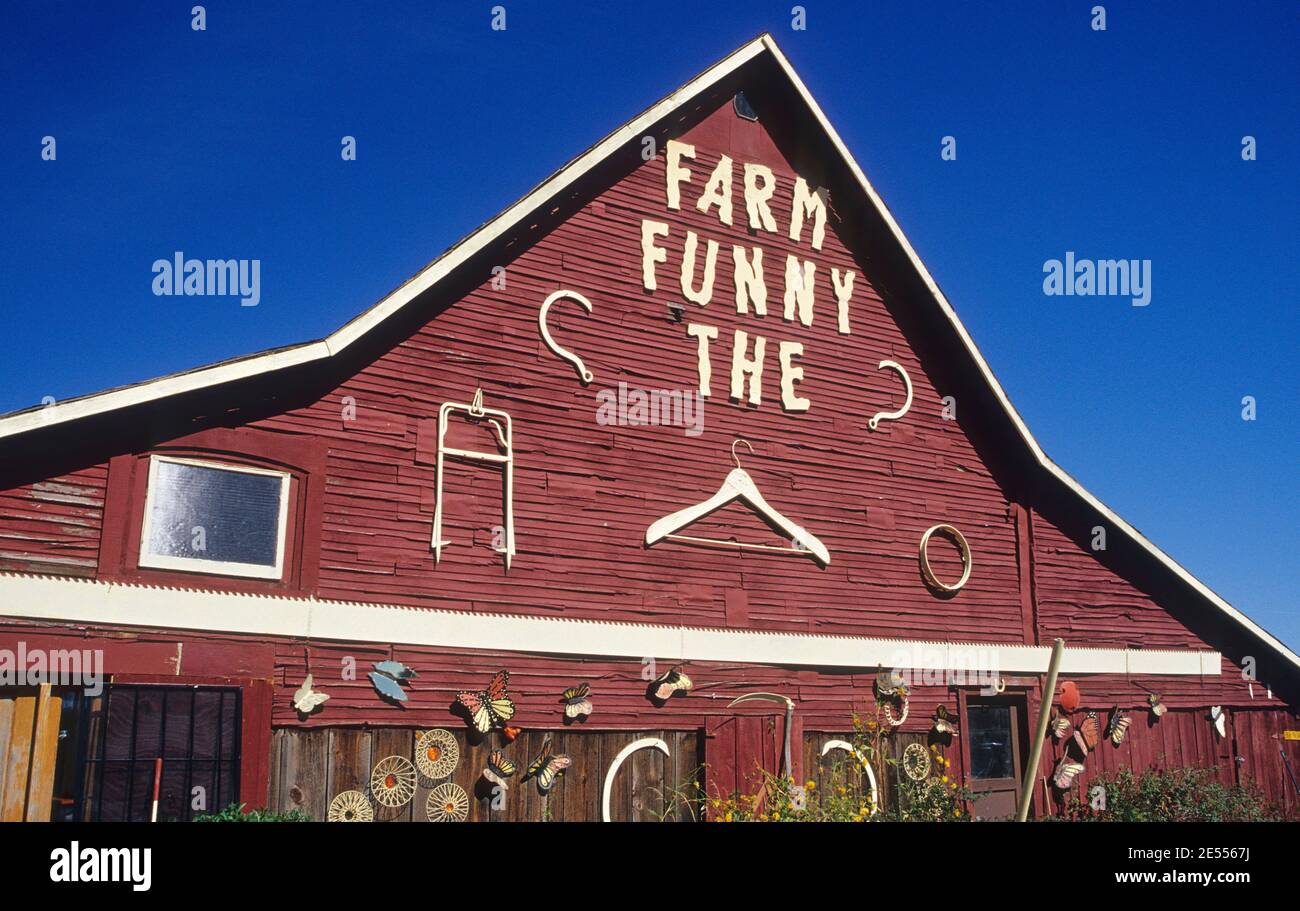 The Funny Farm, Deschutes County, Oregon Stock Photo