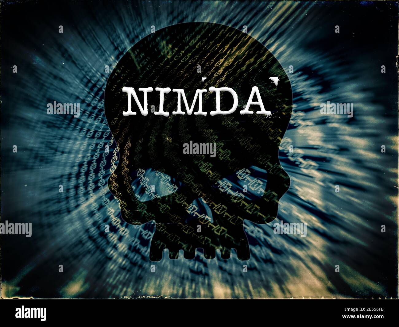 Nimda, malicious computer worm Stock Photo
