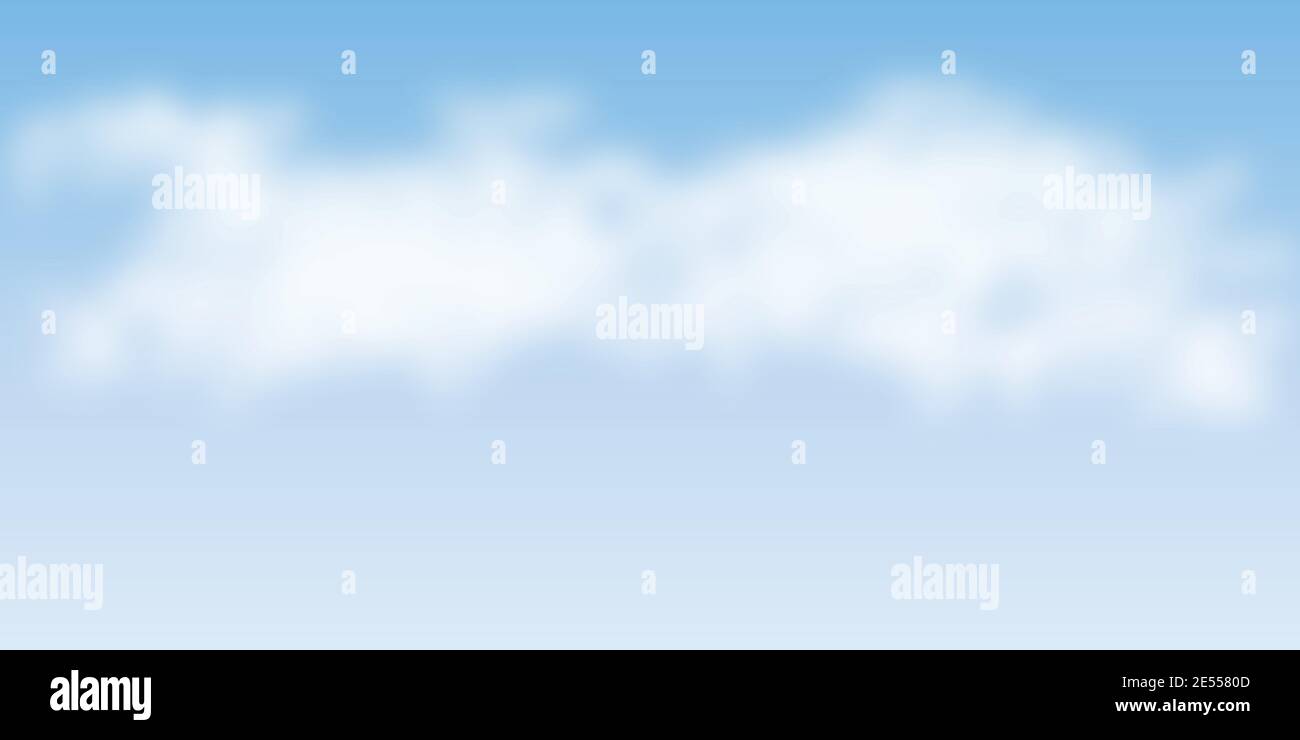 blue sky background with fluffy clouds vector illustration EPS10 Stock ...
