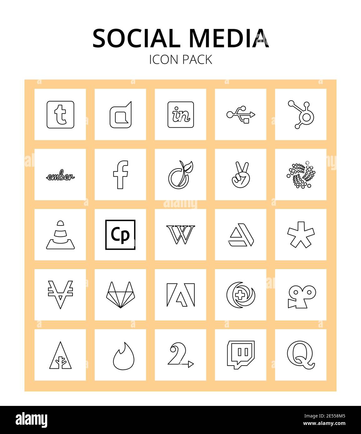 Social Media 25 icons artstation, wikipedia, f, adobe, vlc Editable Vector Design Elements Stock Vector Image & Art - Alamy social-media-25-icons-artstation-wikipedia-f-adobe-vlc-editable-vector-design-elements-stock-vector-image-art-alamy