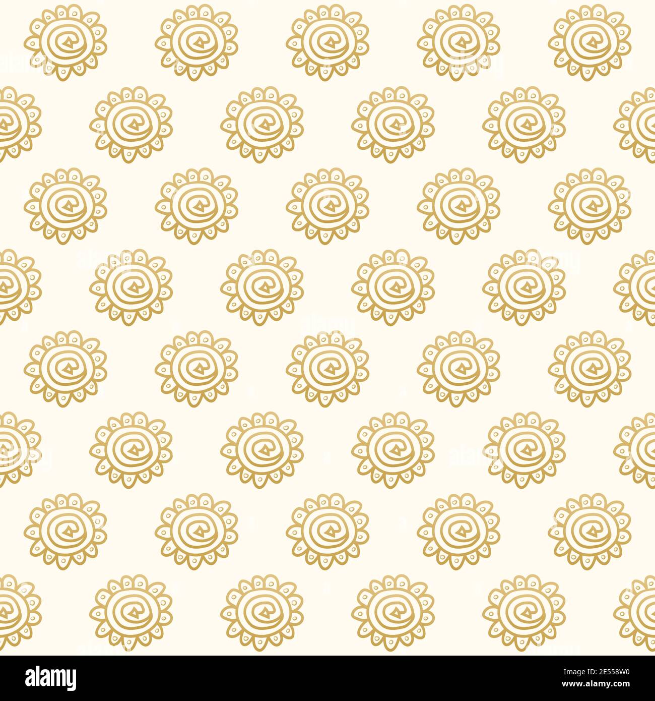 Vector Seamless Hand Drawn Tribal Boho Style Pattern Stock Vector