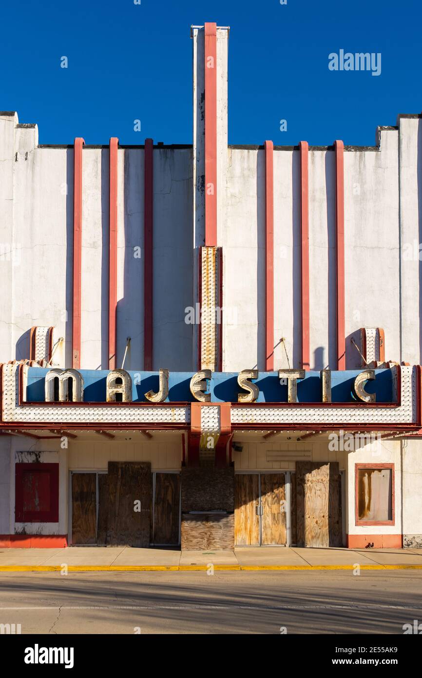 Streator, Illinois / United States January 20th, 2021 The abandoned