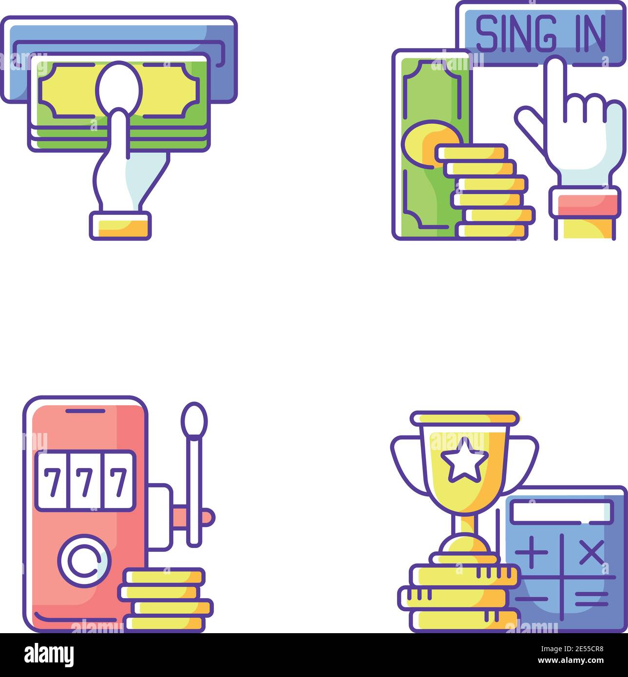 Bet calculator Stock Vector Images - Alamy