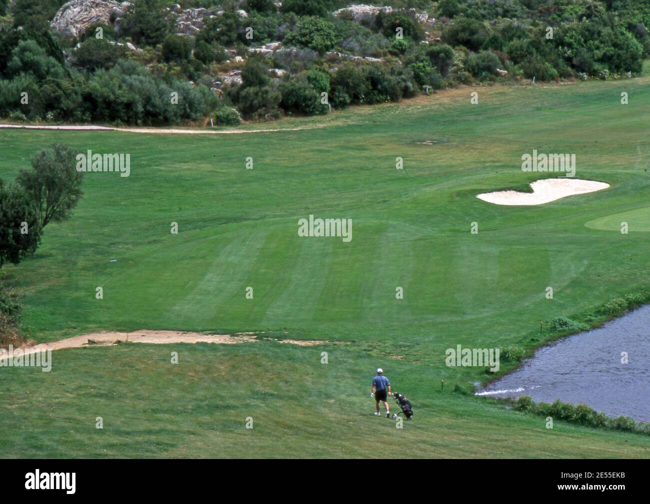 Costa Smeralda, Sardinia, Italy. Pevero Golf Club (scanned from colorslide  Stock Photo - Alamy