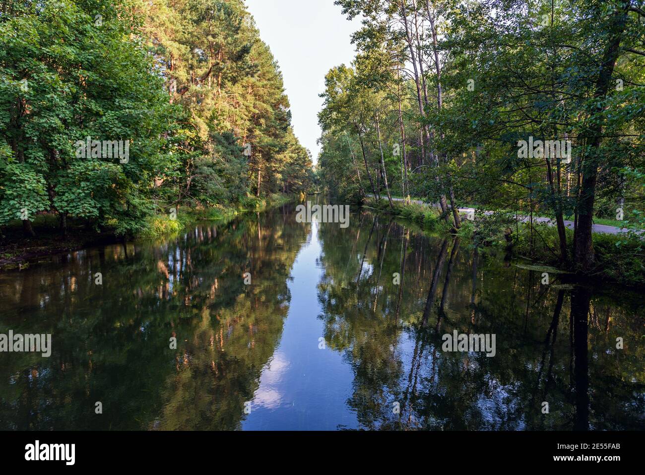 Great Canal of Brda River near Rytel village in Pomeranian Voivodeship in Poland Stock Photo