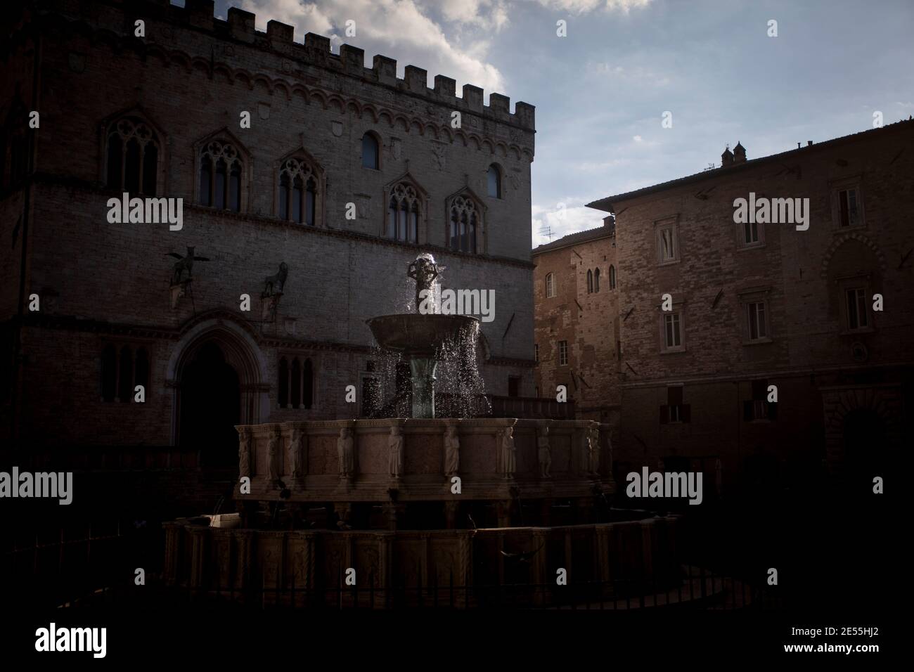 Perugia, Umbria. Discovering Italy in the pandemic year, aug 2020 Stock Photo