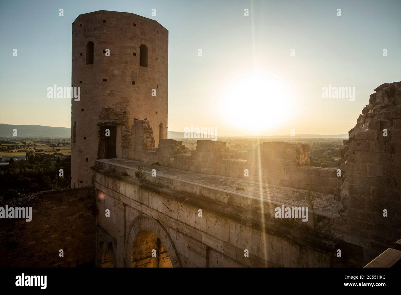 Spello, Umbria. Discovering Italy in the pandemic year, 2020 Stock Photo