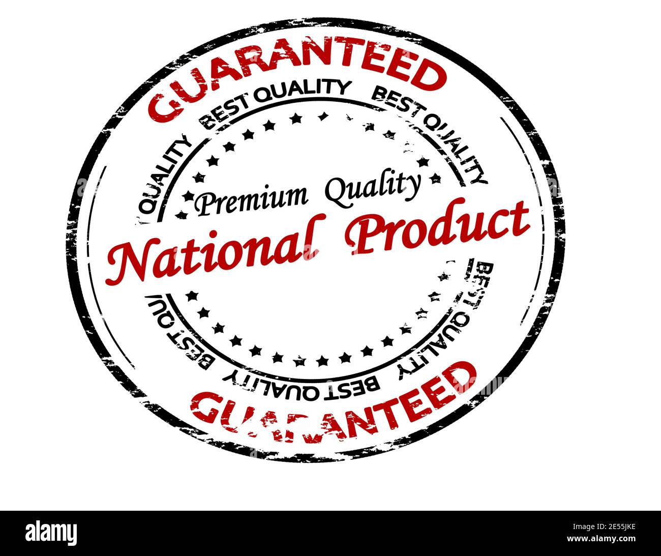 Rubber stamp with text national product inside, vector illustration ...