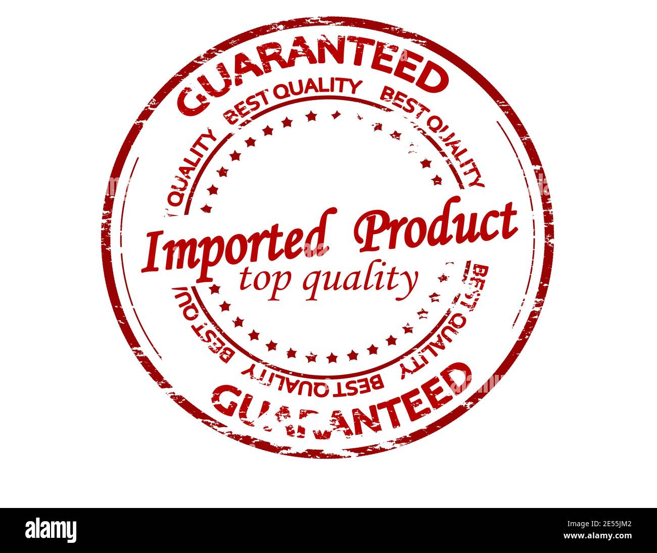 Rubber Stamp With Text Imported Product Inside, Vector Illustration ...