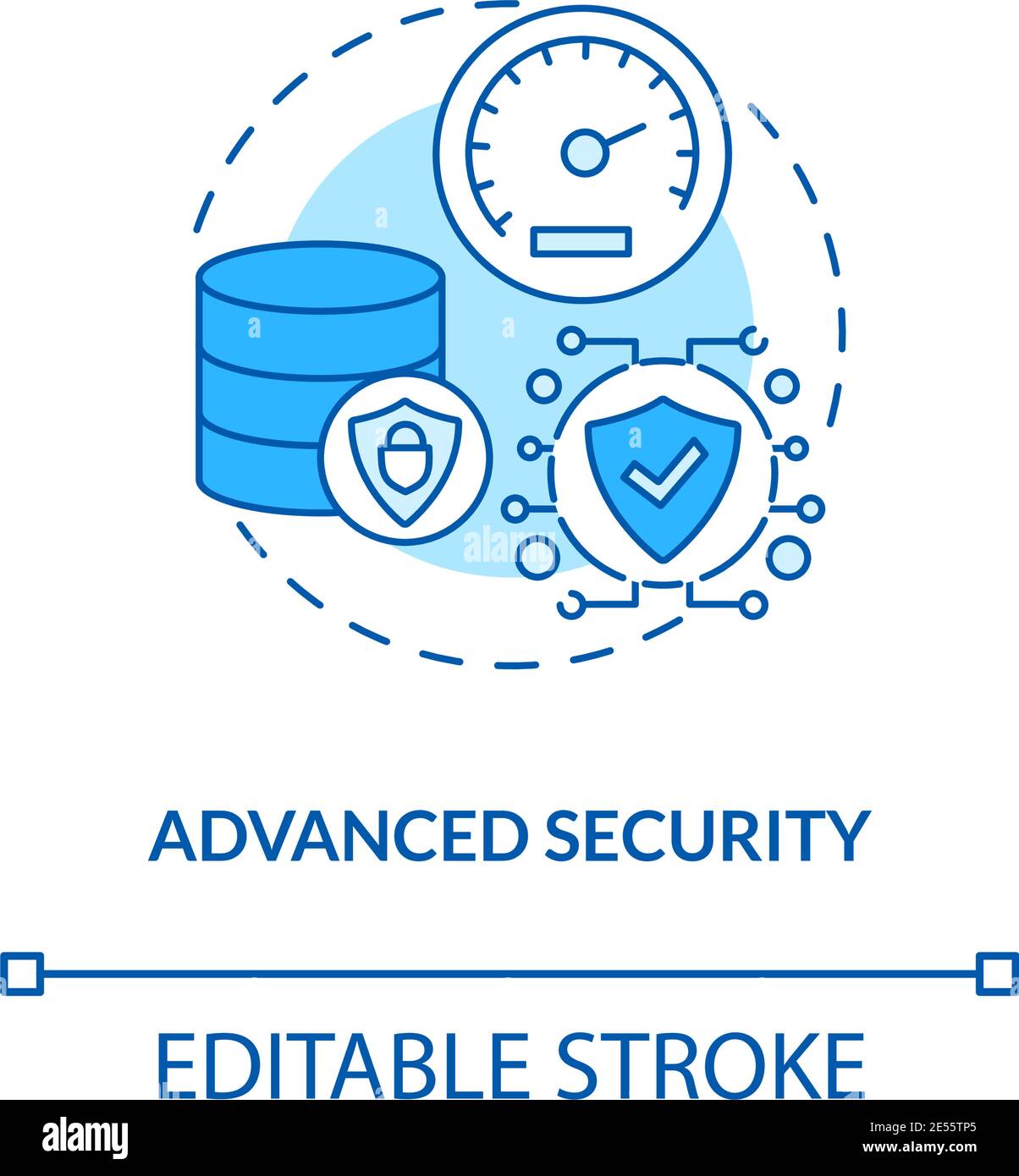 Advanced security concept icon Stock Vector Image & Art - Alamy