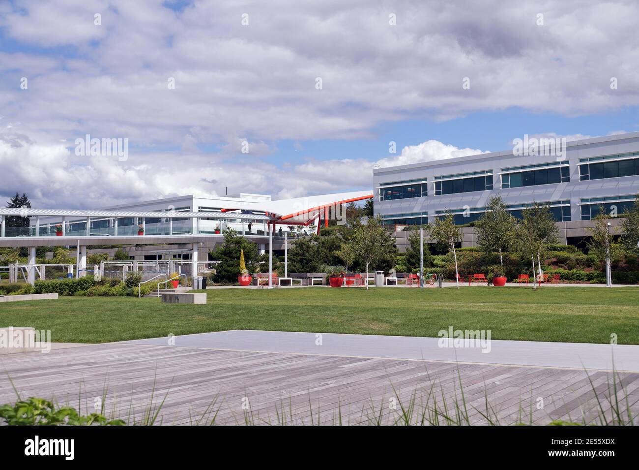 Kirkland, Washington state. One of the Google corporation buildings. USA. August 2019. Stock Photo