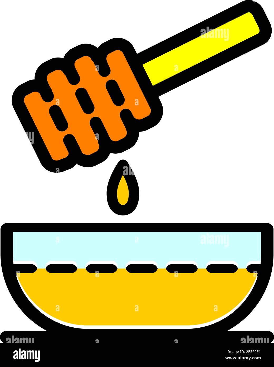honey simple dripper icon logo Stock Vector