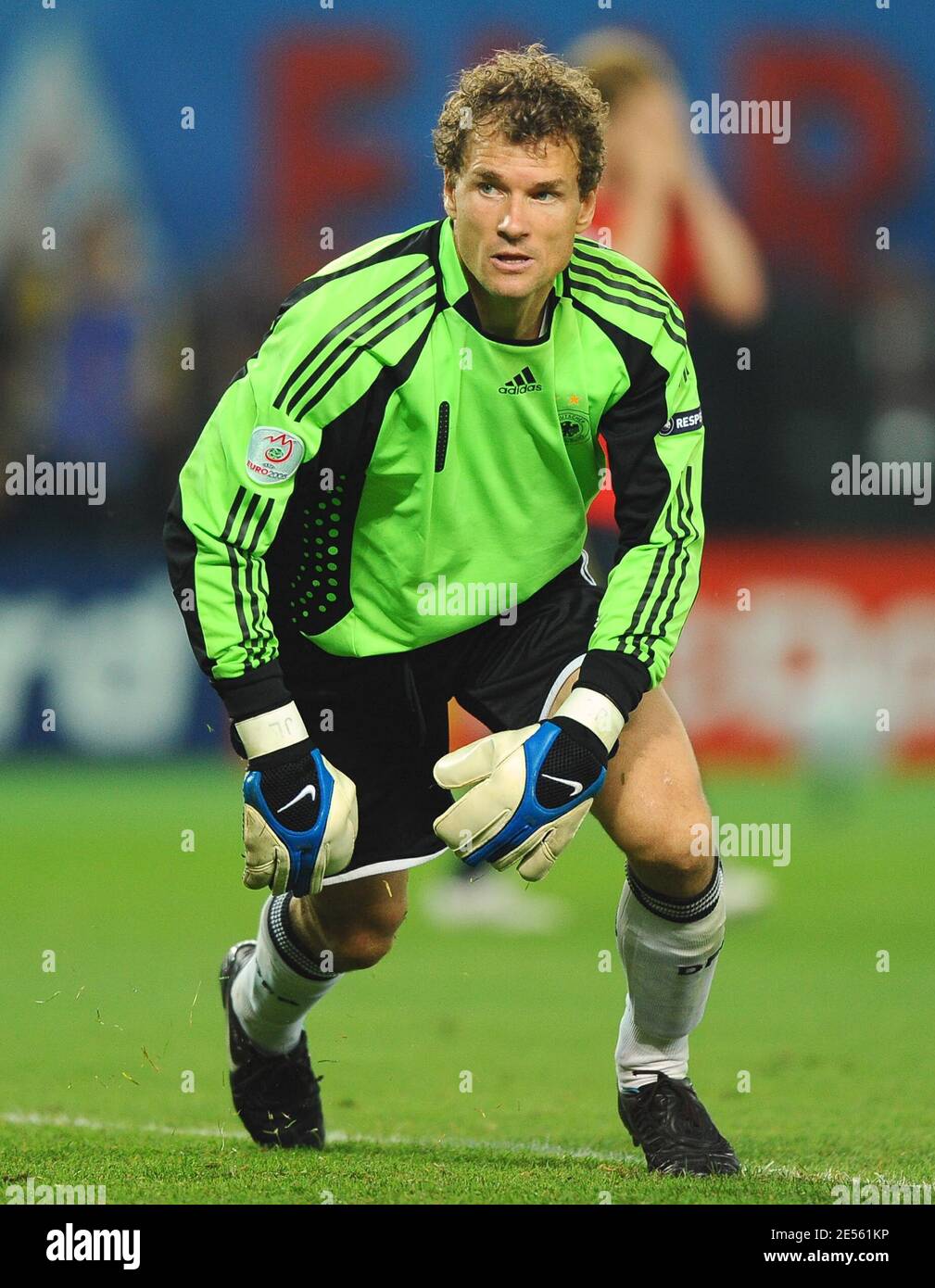 Germany's goalkeeper Jens Lehmann during the UEFA EURO 2008 Final match between Spain vs Germany at Ernst Happel Stadion in Vienna, Austria on June 29, 2008. Spain won 1-0. Photo by Steeve McMay/Cameleon/ABACAPRESS.COM Stock Photo