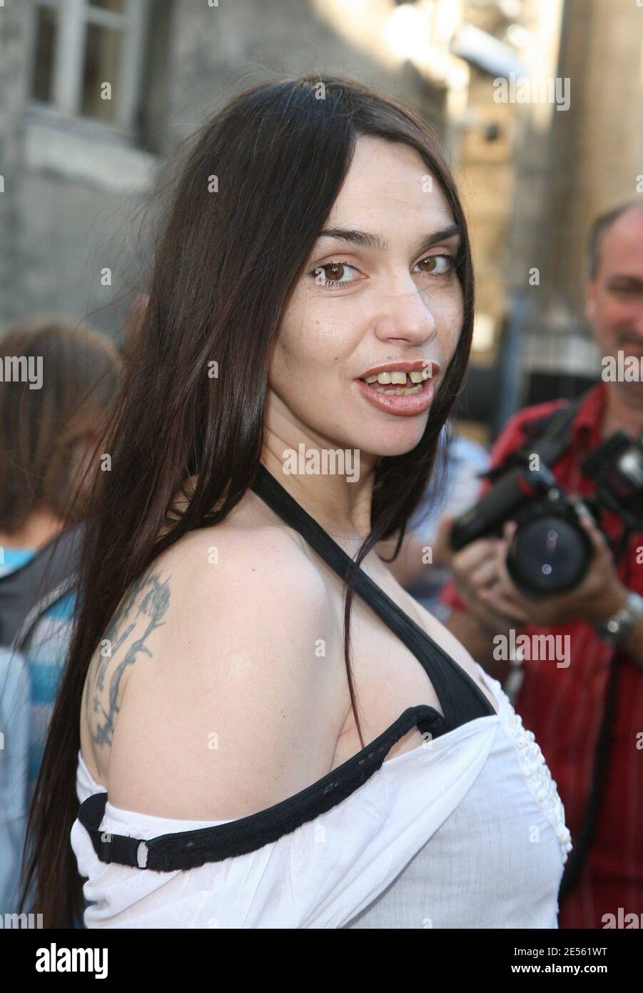 Beatrice Dalle arrives Givenchy Fall-Winter 2008-2009 Haute-Couture  collection show in Paris, France on July 1, 2008. Photo by Denis  Guignebourg/ABACAPRESS.COM Stock Photo - Alamy