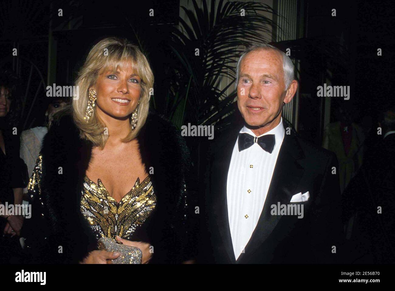 Johnny Carson And Alexis Maas 1988 Credit: Ralph Dominguez/MediaPunch Stock Photo