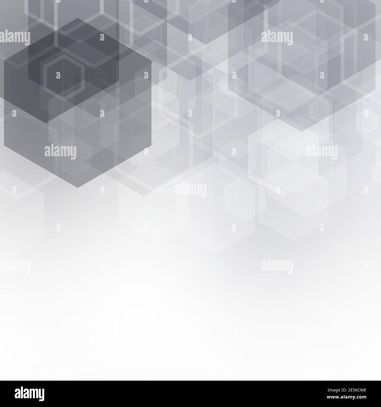 Abstract gray hexagons. Background for presentation. eps 10 Stock Vector