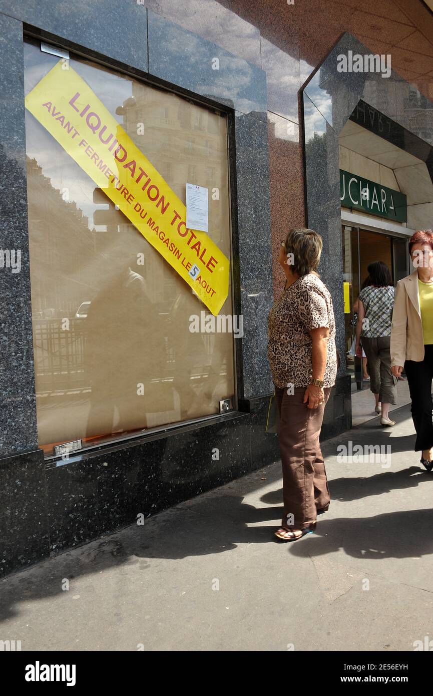 The last Bouchara store, located Boulevard Haussman in Paris, France, since  1936, will definitively close on