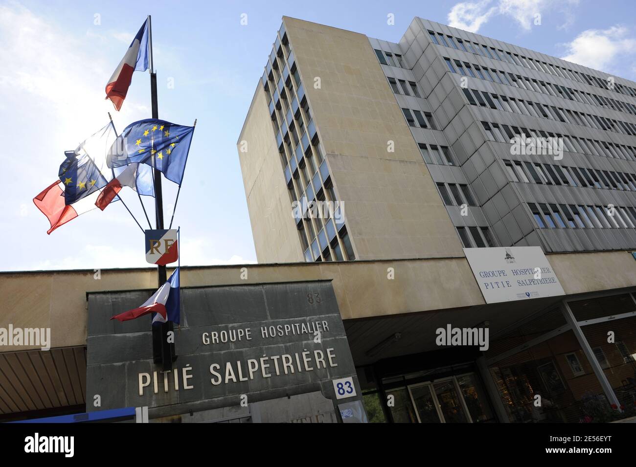 'Pitie Salpetriere' Hospital in Paris, France on August 4, 2008. Photo by Mehdi Taamallah/ABACAPRESS.COM Stock Photo