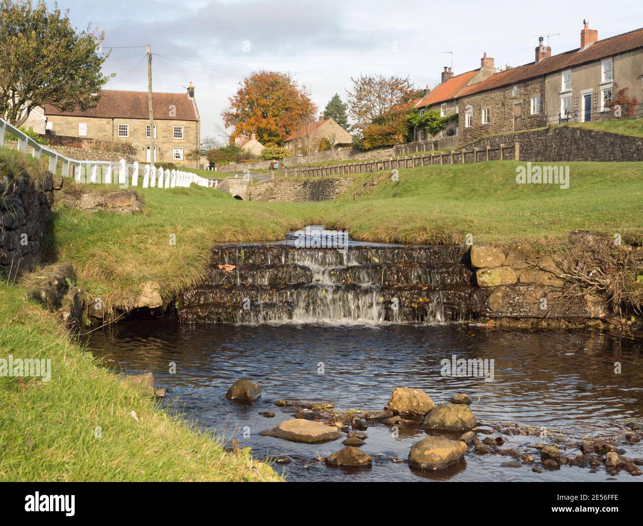 Hutton-le-Hole village in the North York Moors. Stock Photo