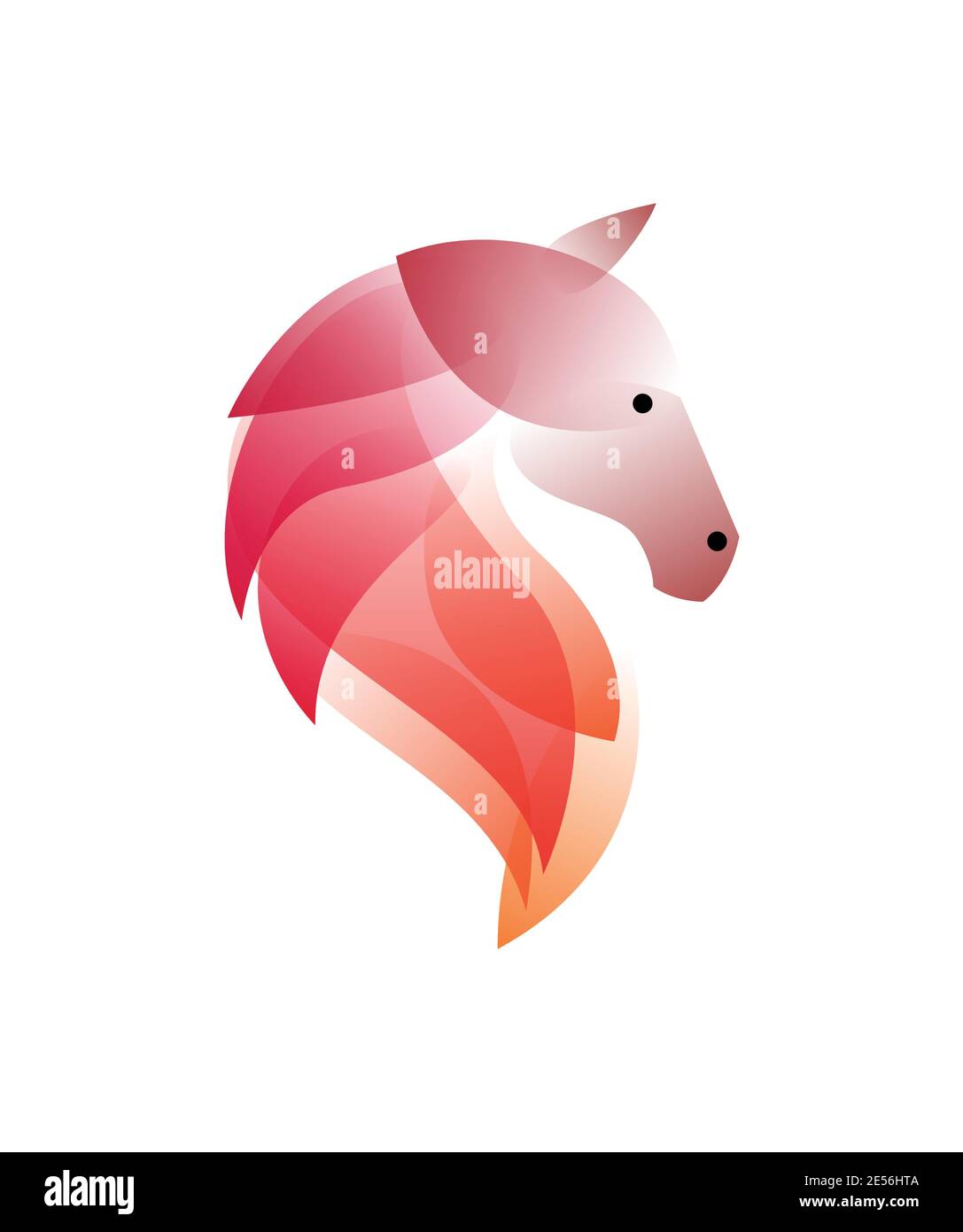 Vector horse in gradient style. Digital art Stock Vector Image & Art