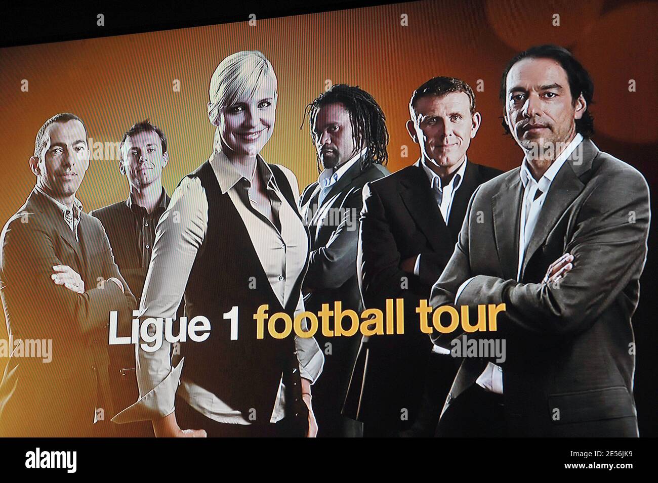 New TV channel 'Orange Foot' first broadcast on August 09, 2008 held at Orange Rive Droite in Paris, France. Photo by Giancarlo Gorassini/ABACAPRESS.COM Stock Photo