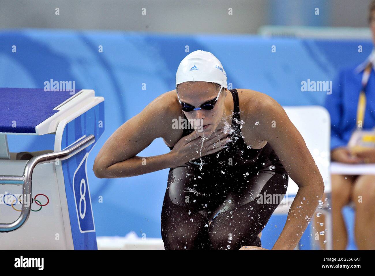 France S Laure Manaudou Competes During The Women S 400m Freestyle Swimming Final Day 3 Of The Xxix Olympic Games At The Olympic National Aquatic Center In Beijing China On August 11 08 Rebecca