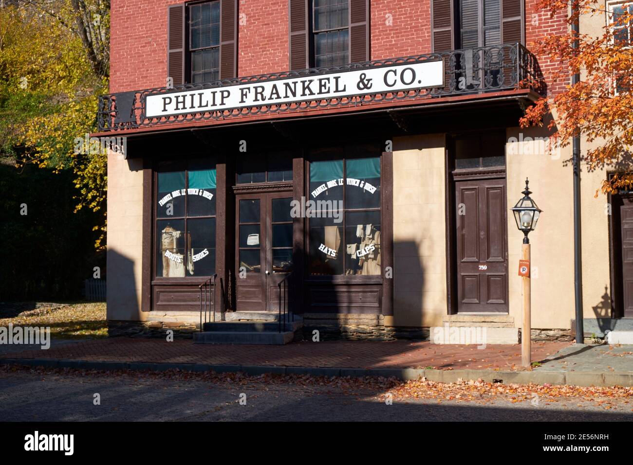 The Philip Frankel & Co store along Shanendoah street. During fall
