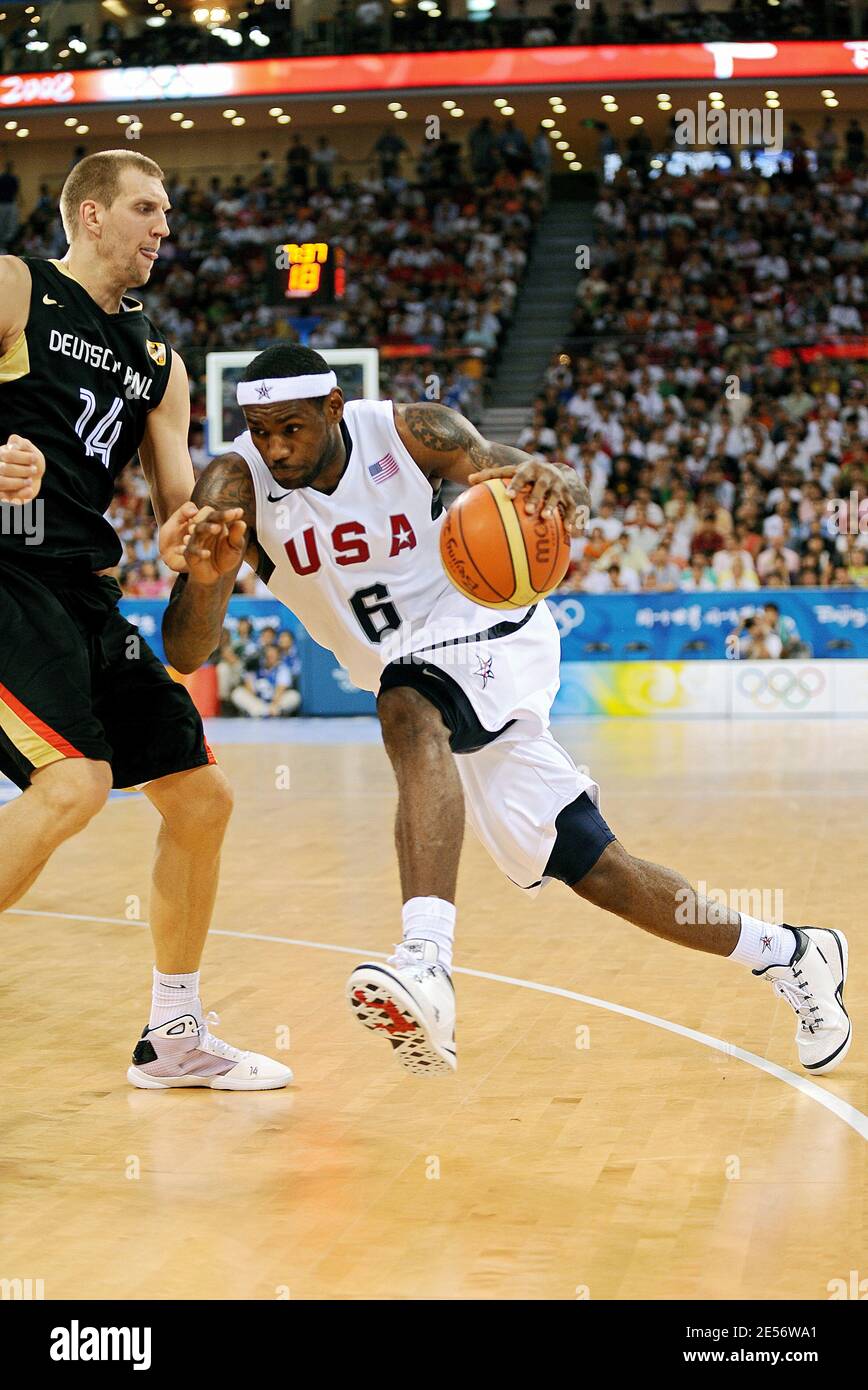 USA's Lebron James in action during during the match USA vs Germany of the  first round