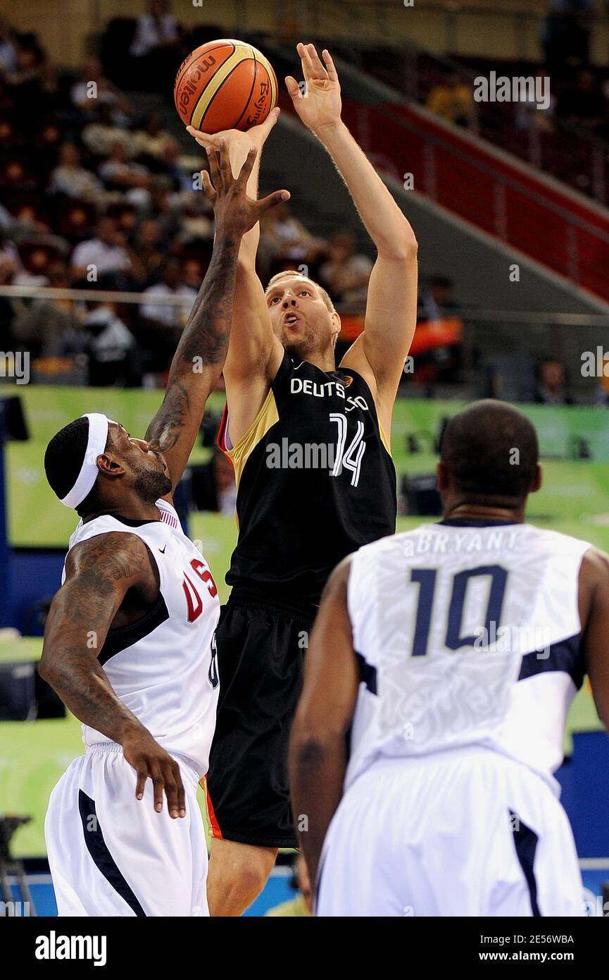 USA's Lebron James in action during during the match USA vs Germany of the  first round