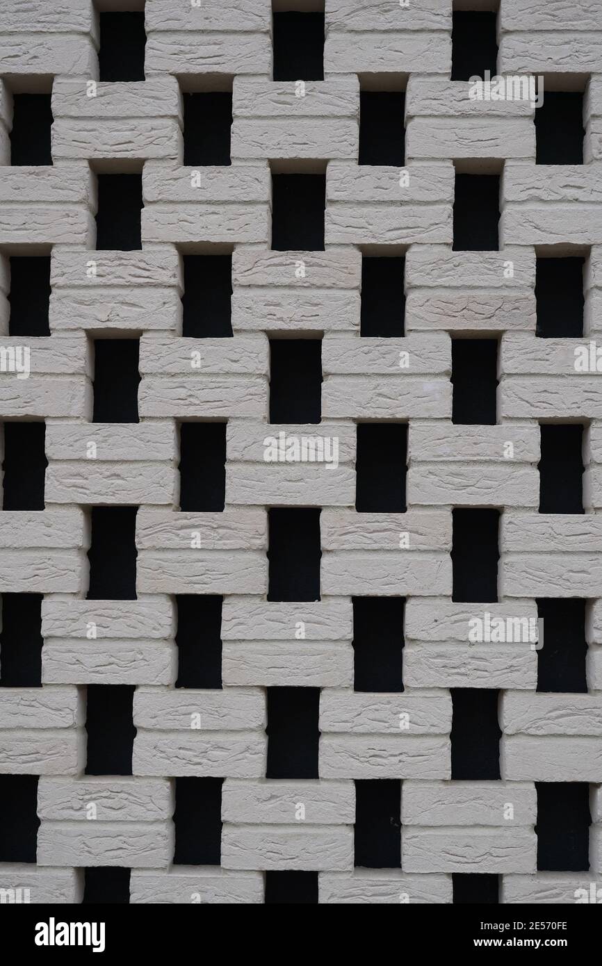 Modern decorative brick wall texture with gleams Stock Photo