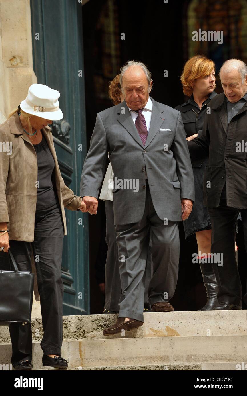 French actor Jean-Marc Thibault attends the Funeral of French actress ( and  director of Theatre Antoine) Helena Bossis at Saint Roch church in Paris,  France on August 26, 2008. Photo by Giancarlo