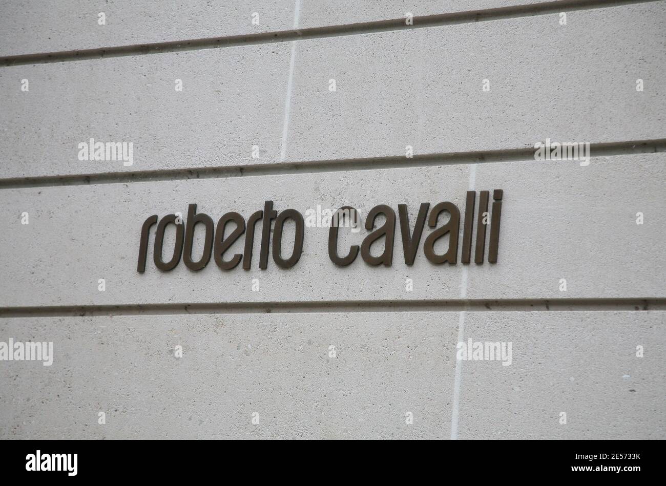 Roberto Cavalli Boutique on Avenue Montaigne in Paris France on