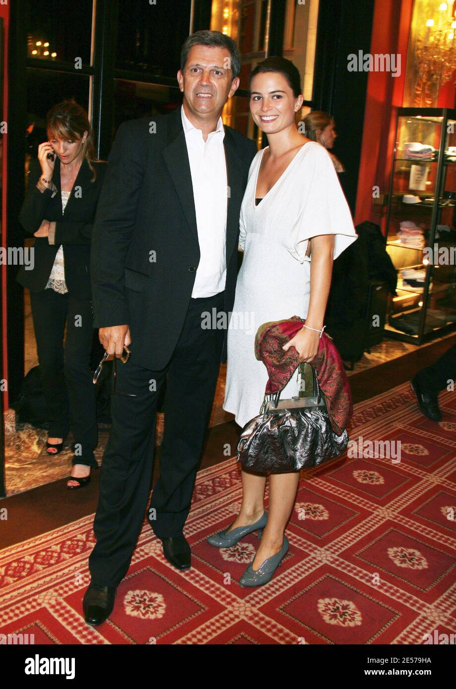 Patrick Chene and his daughter Juliette attend the Opening Dinner during first day of the 34th American Film Festival at Deauville's Casino in Deauville, Normandy, France, on September 5, 2008. Photo by Denis Guignebourg/ABACAPRESS.COM Stock Photo