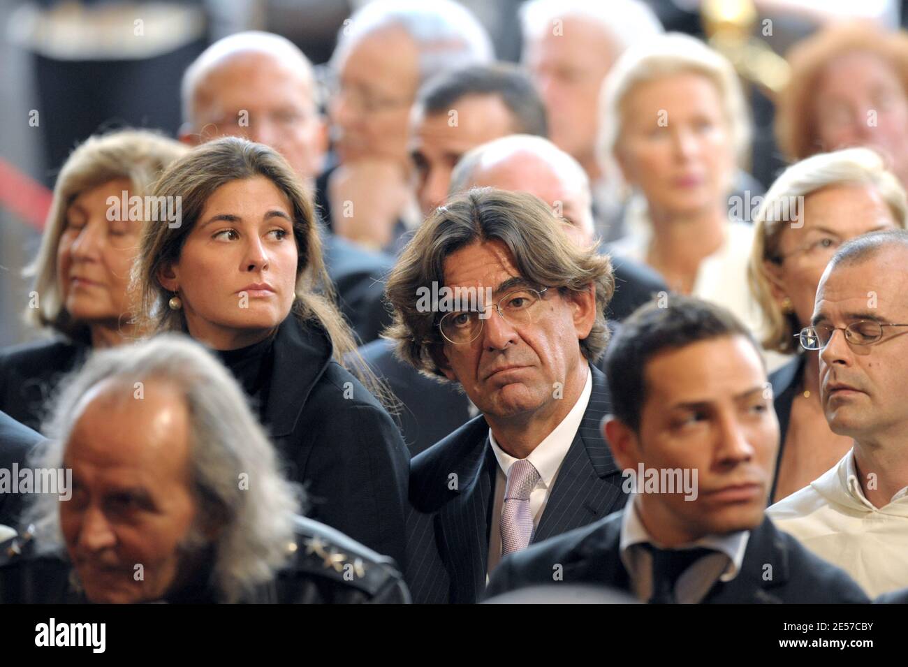 Luc Ferry attending the speech of Pope Benedict XVI at the Elysee Palace in Paris, France, on September 12, 2008. Photo by Abd Rabbo-Mousse-Orban-Taamallah/ABACAPRESS.COM Stock Photo